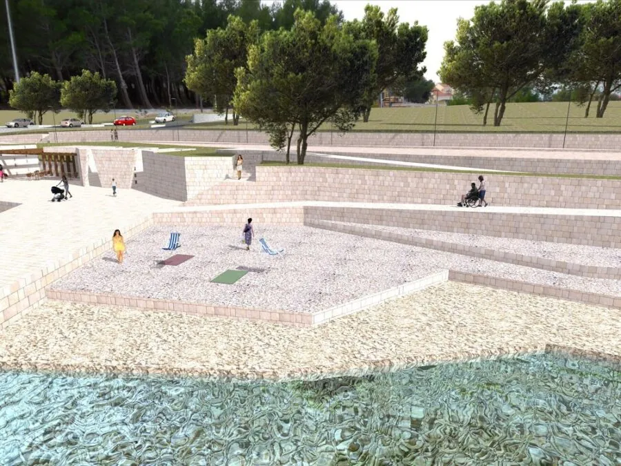 Pridraga - preuređenje plaže
